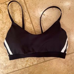 Black & White Adidas Sports Bra